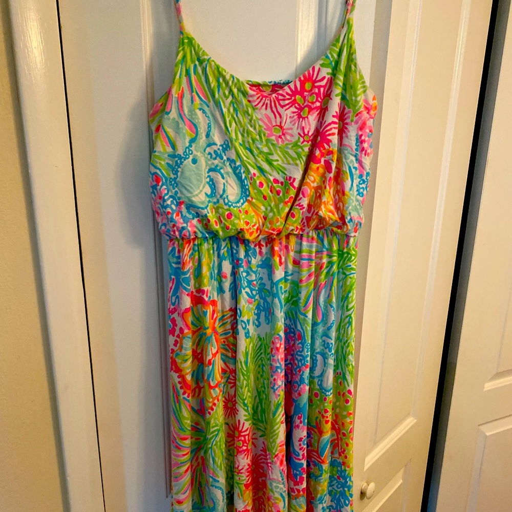 Lilly Pulitzer dress. Size large. Used but super comfy and soft.
